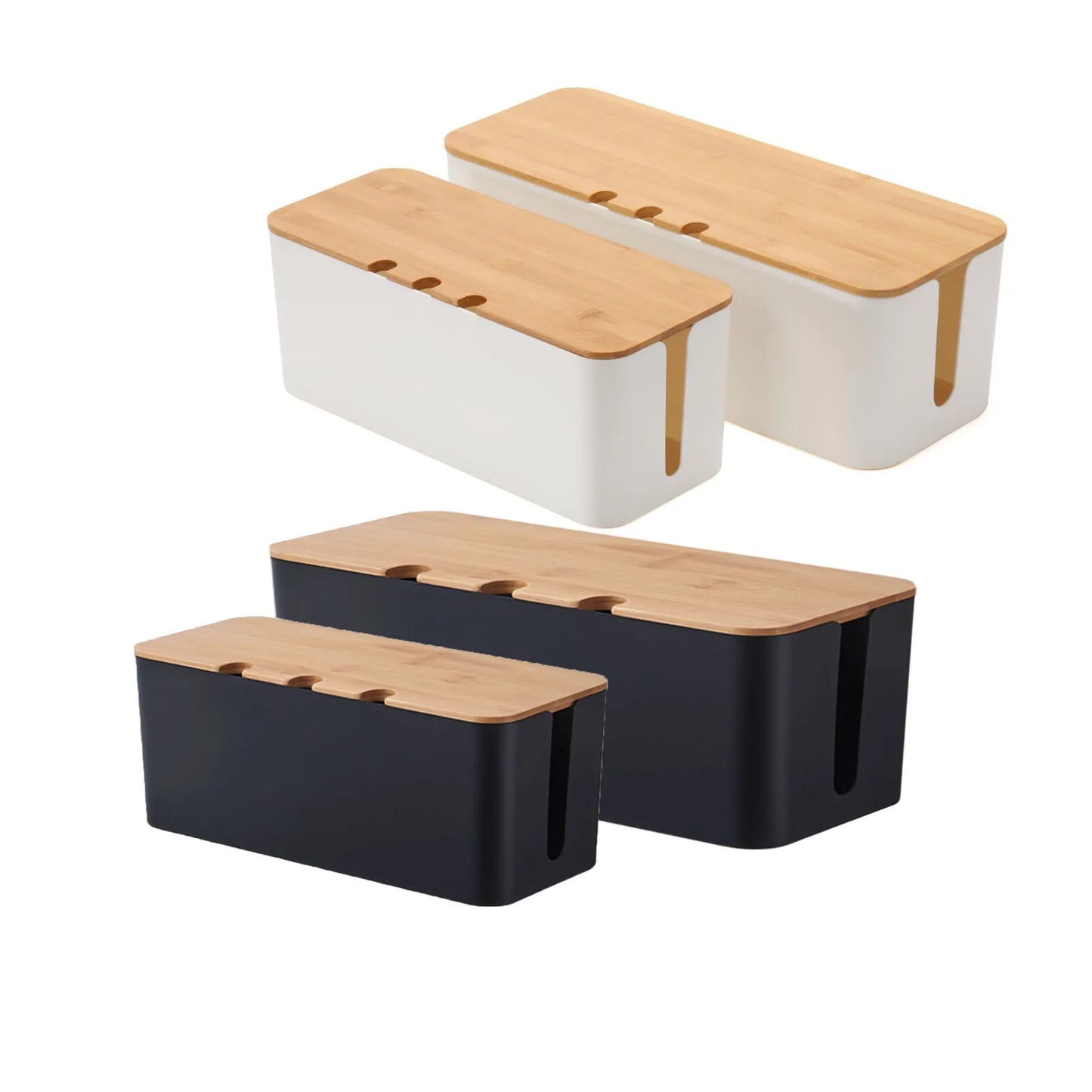 Corvenza Cable Box — Organizador de Cabos e Fios com Tampa