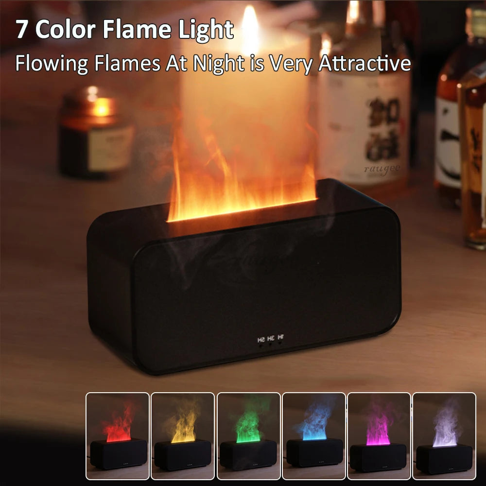 Corvenza Flame — Umidificador Aromatizador com Chama LED