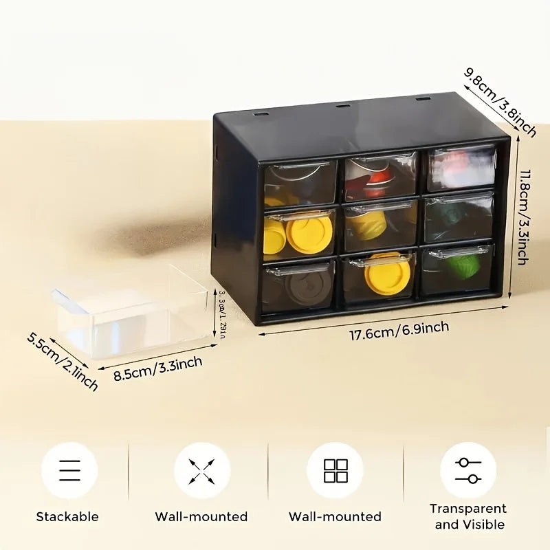 Corvenza Box — Organizador de Mesa com Tampa Antipoeira