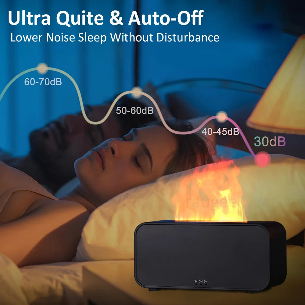 Corvenza Flame — Umidificador Aromatizador com Chama LED